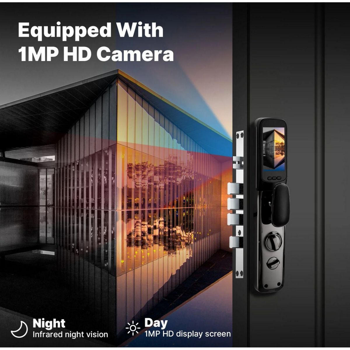 Cerradura Wifi Moes WDL-T9P-EN con Huella y Camara Tuya