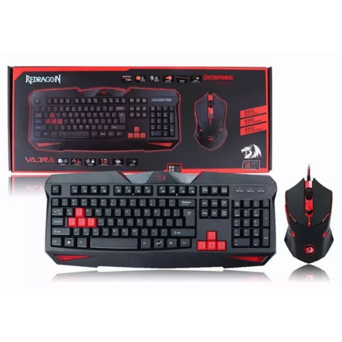 Combo Teclado Mouse Redragon S101-2