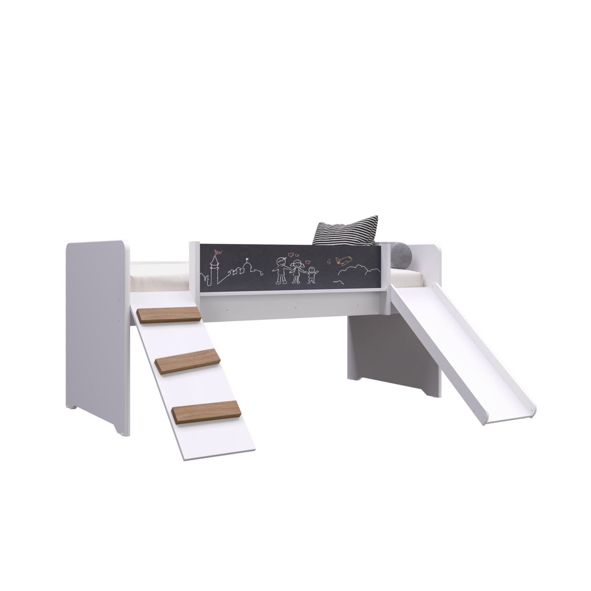 Cama Con Tobogan Y Pizarra