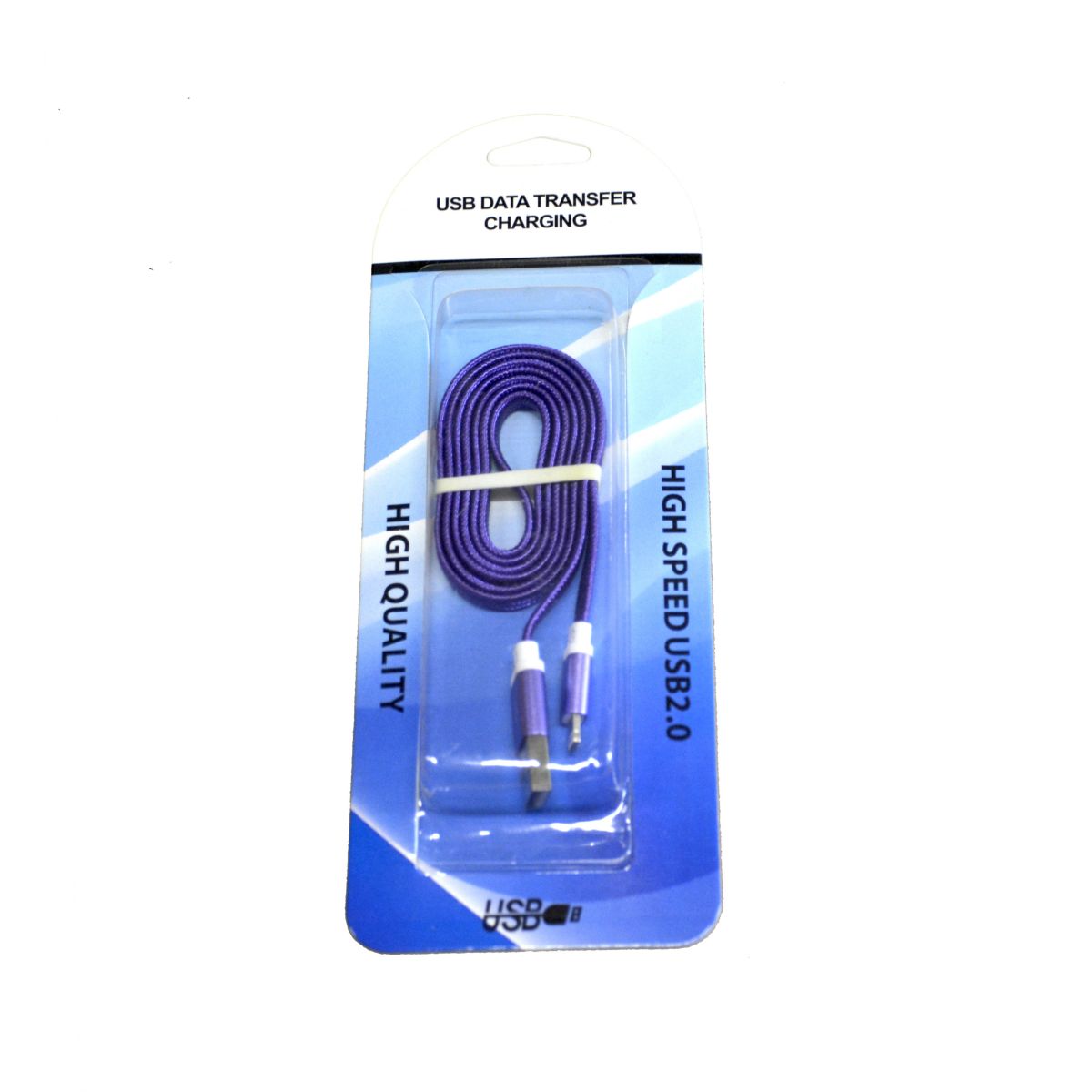 Cable Usb Plano P/iphone Violeta
