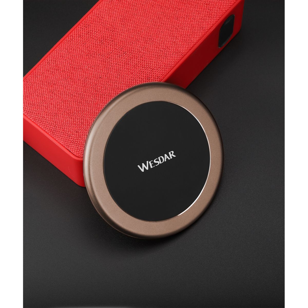 Cargador Inalambrico Wesdar Wx2-1 Black/gold