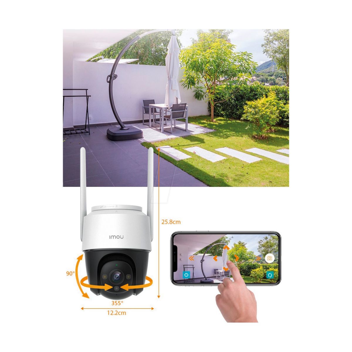 Camara Dahua Cruiser Ipc-s42fp-0360b-imou Qhd 4mp