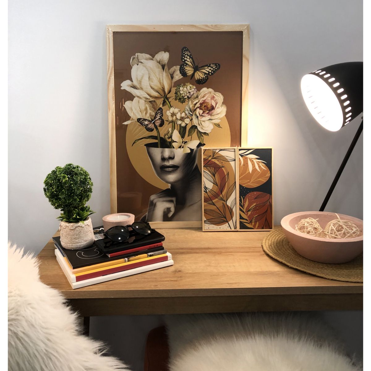 Cuadro 40*60 Moldura Pino / AUDREY