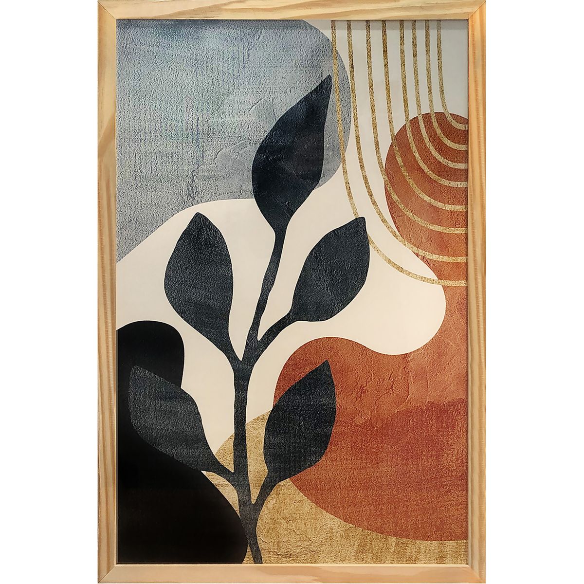 BOTANICA TERRA Cuadro Marco en Pino 40x60cm