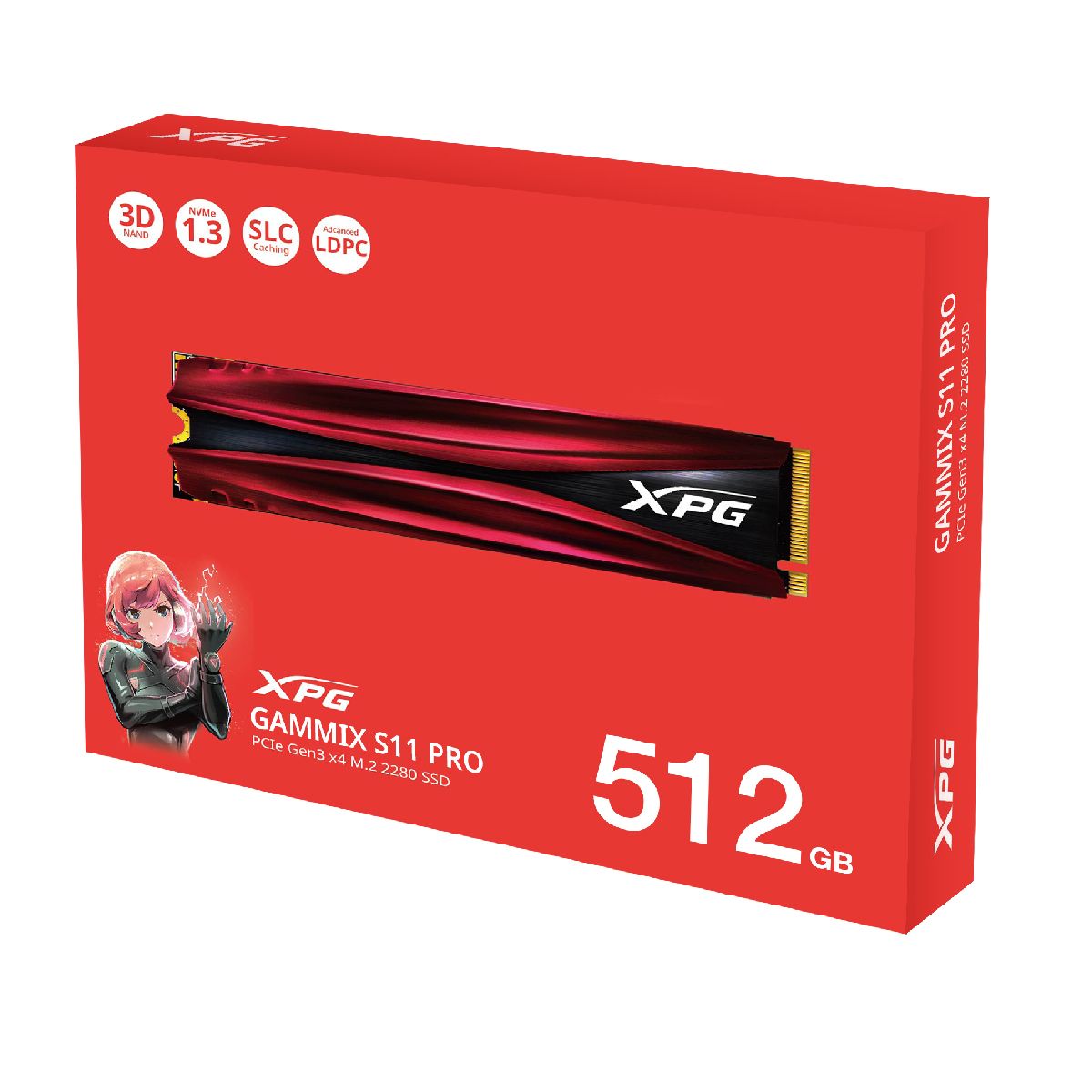 Disco interno Ssd M.2 2280 Nvme 512gb Adata Xpg S11 Pro