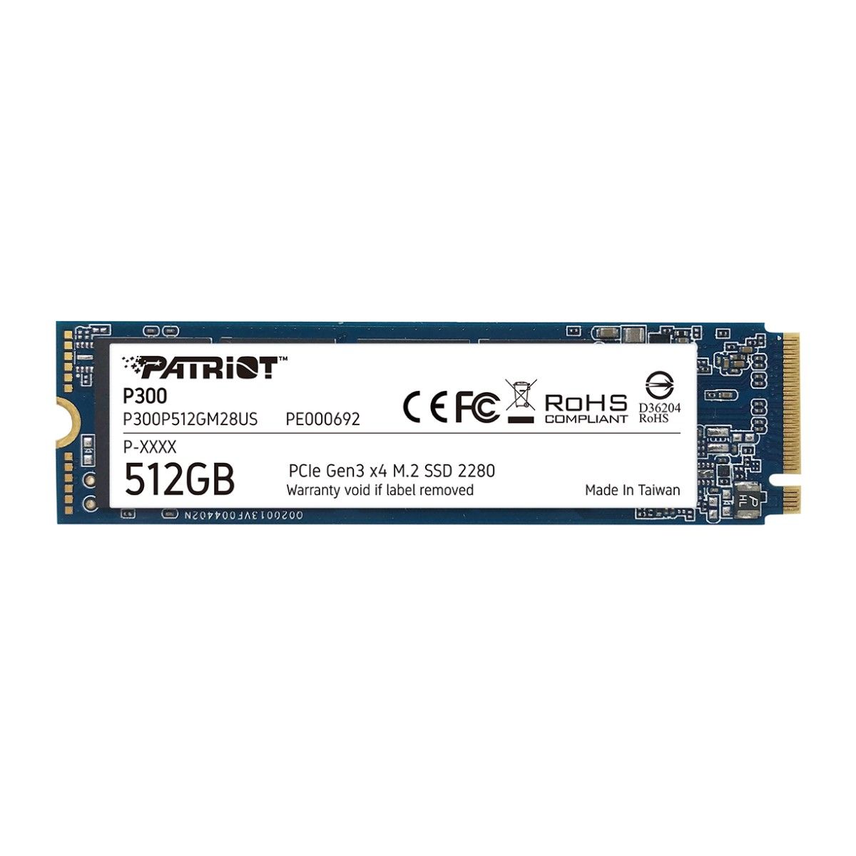 Disco SSD M2 2280 NVMe 512Gb Patriot P300