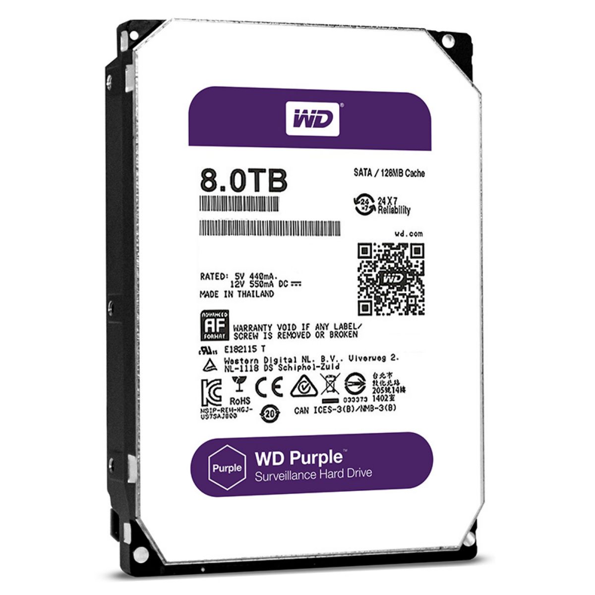 Hdd 3.5" Wd Purple 8t Sata3 Intellipower