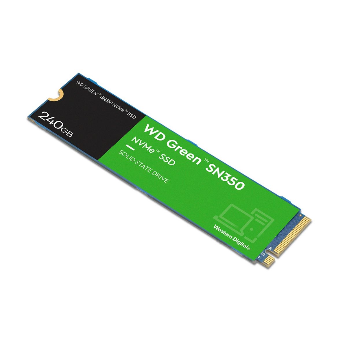 Disco SSD M2 2280 NVMe 240GB Western Digital Green Sn350