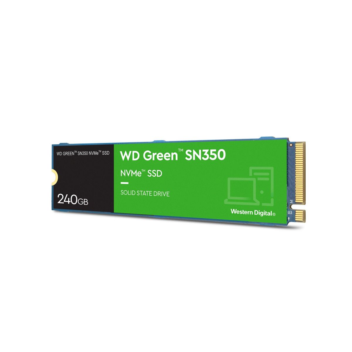 Disco SSD M2 2280 NVMe 240GB Western Digital Green Sn350
