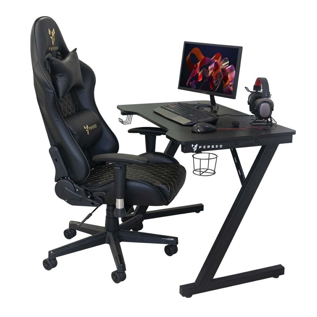 Escritorio Gamer Perseo Pegasus Negro Open Box