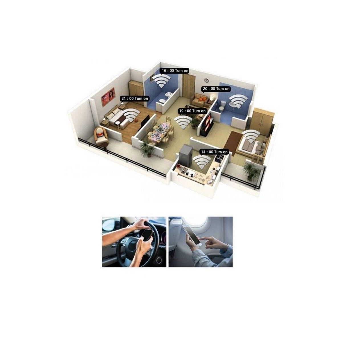 Enchufe 3 En Linea Con 2 Usb Wifi