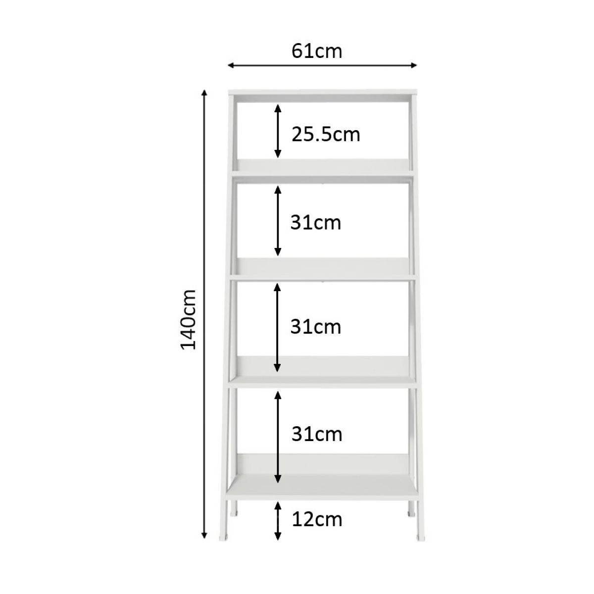 Estantería Escalera Blanca