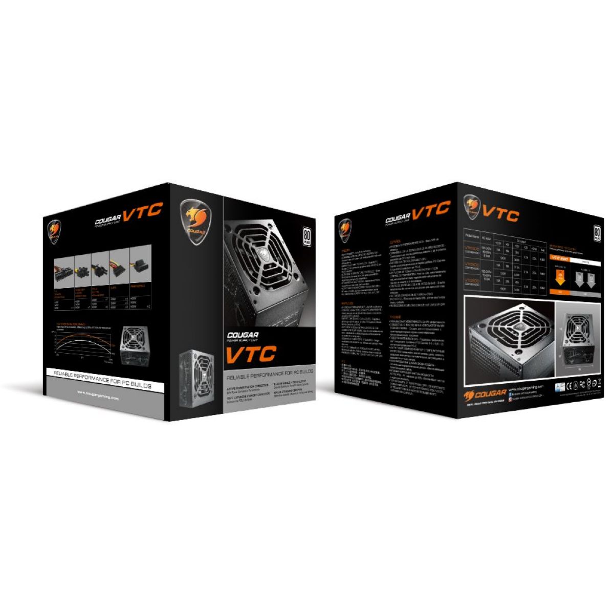 Fuente Cougar Vtc500 80 Plus White