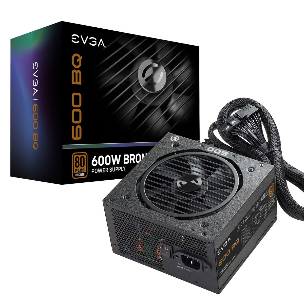 Fuente Evga 600w BQ 80 Plus Bronce Semi Modular