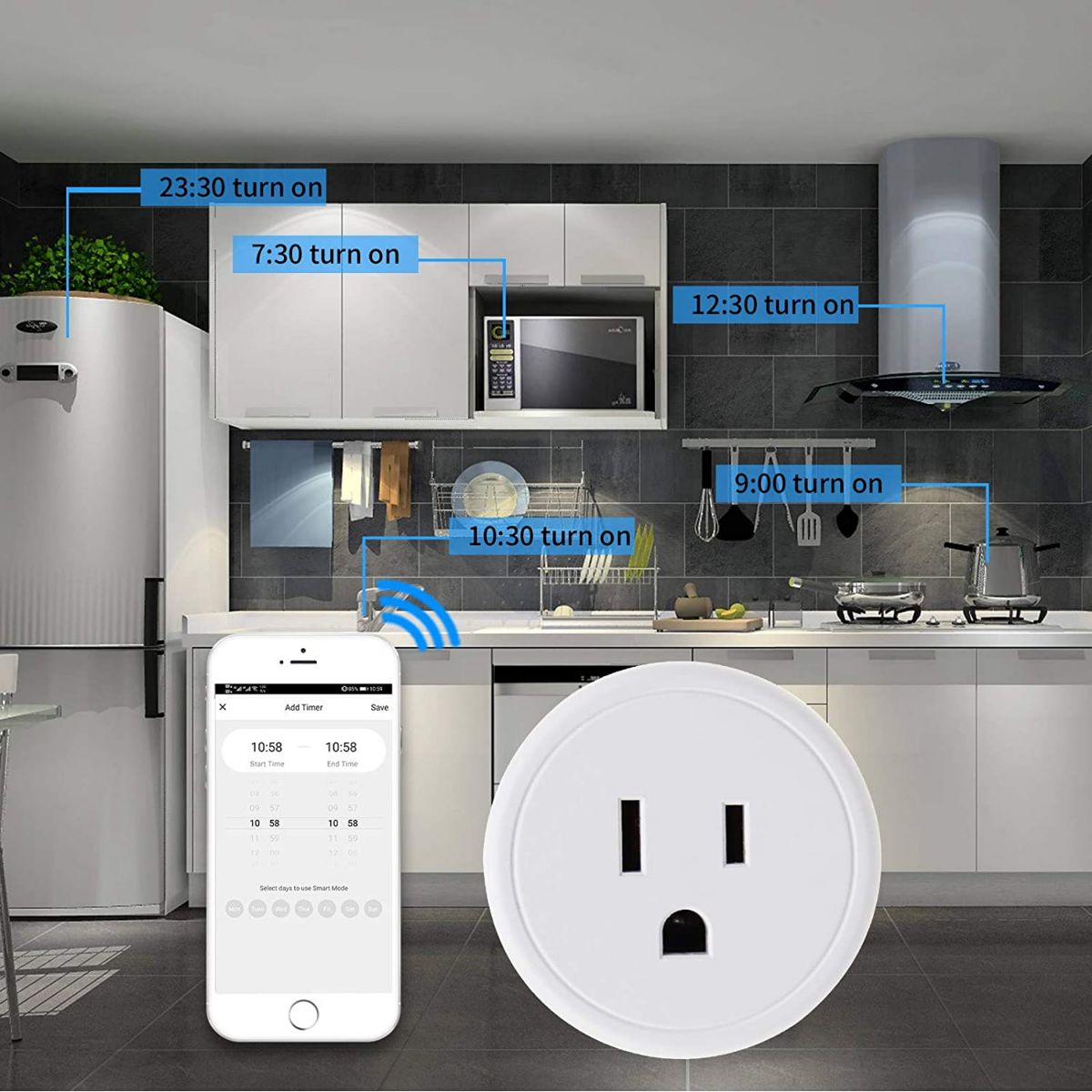 Frankever Wi-fi Smart Plug Fk-pw801-ita-10a
