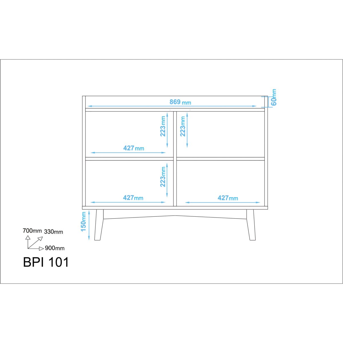 Gabinete aparador combinado