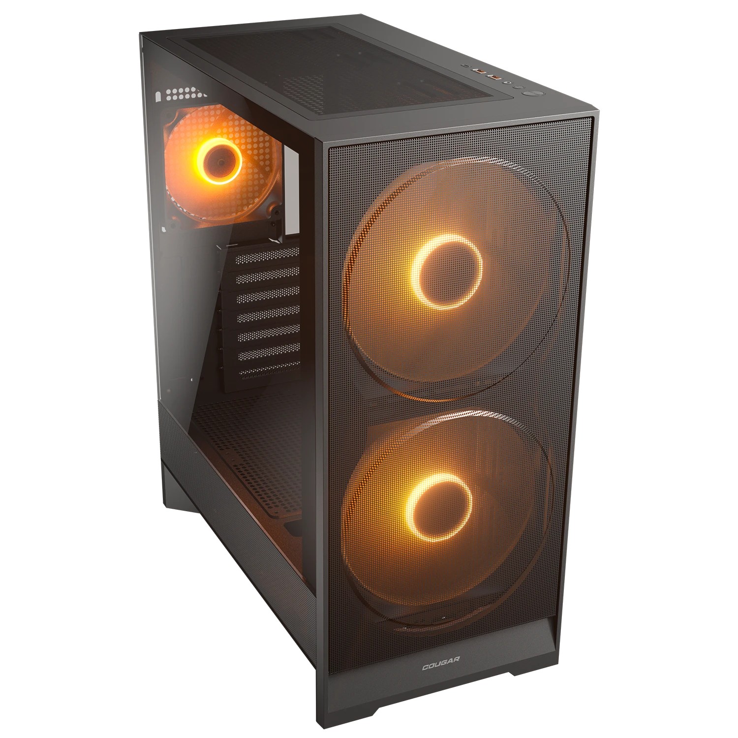 Gabinete Gamer Cougar Airface 180 Negro Mid Tower con 3 fan