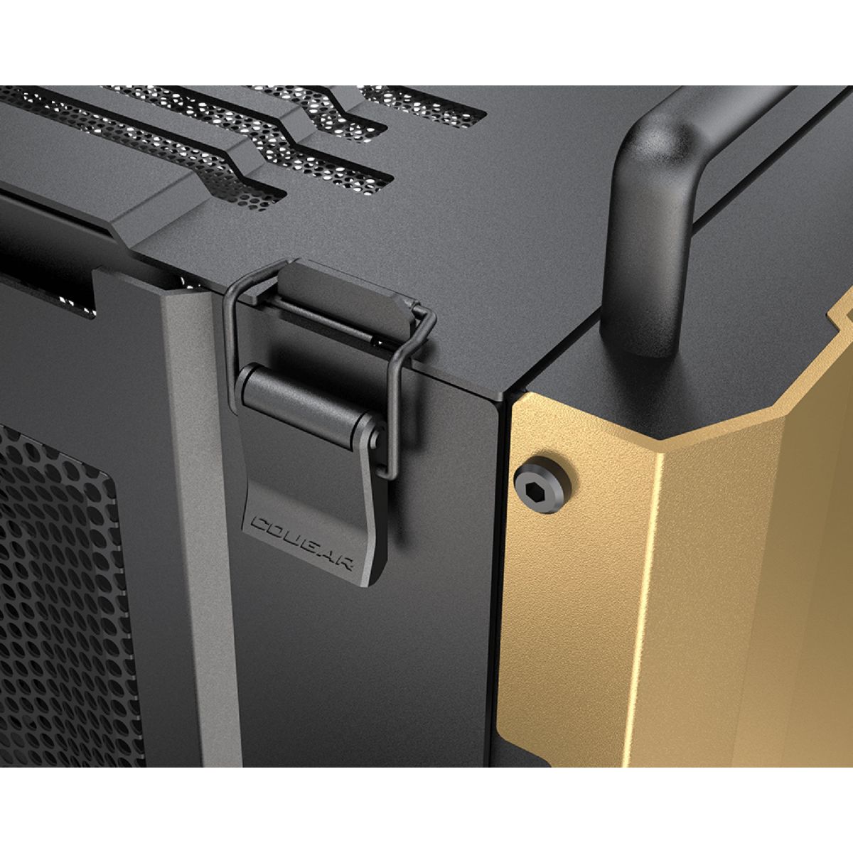 Gabinete Cougar Dust 2 Desert Sand Mini-ITX portatil