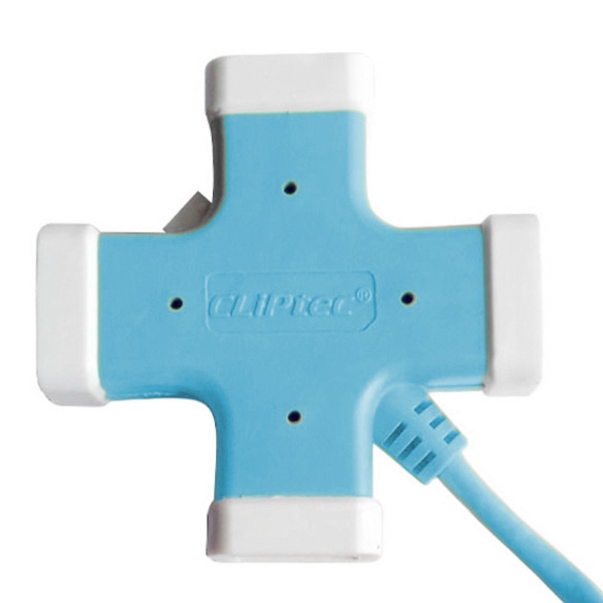 Hub Cliptec 4 Puertos 201 Blue