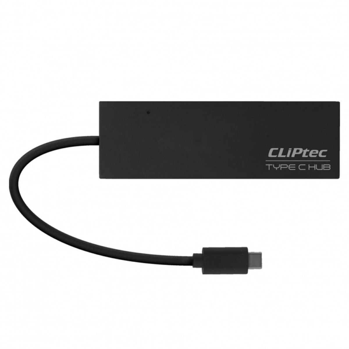 Hub Cliptec 621 Tipo C 1 + 3 Puertos Usb2 Black