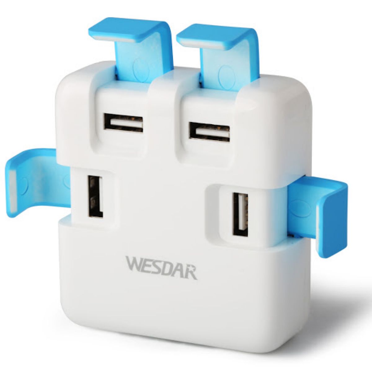 Hub Wesdar U4 Usb 4 Puertos Blue