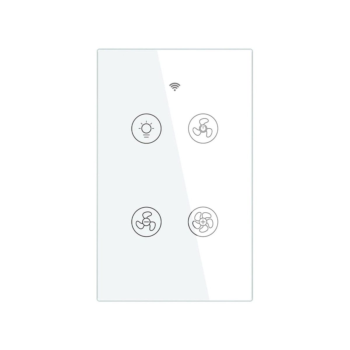 Interruptor Tactil De Pared Smart Ventilador+luz