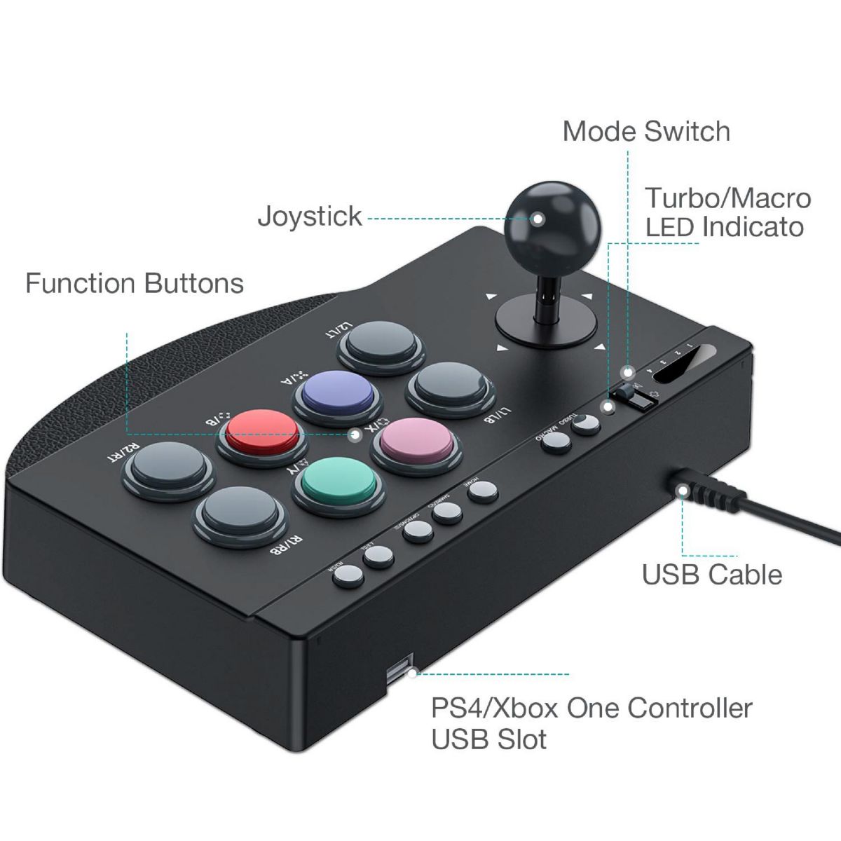 Joystick Arcade PXN Fight Stick 0082 PC,PS4,PS3,XB
