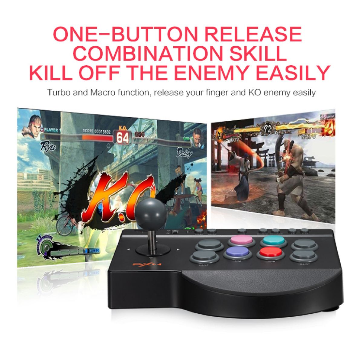 Joystick Arcade PXN Fight Stick 0082 PC,PS4,PS3,XB