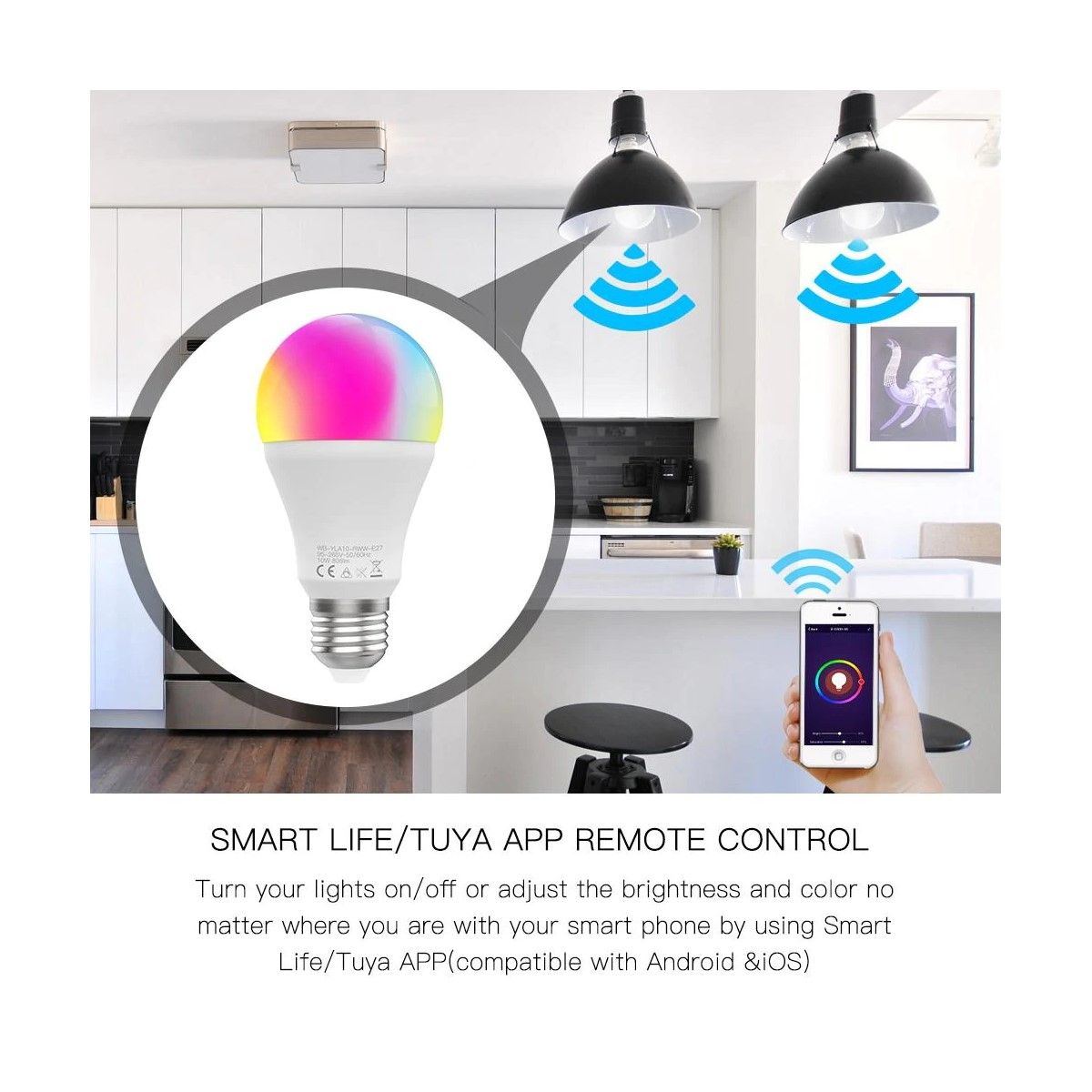 Lampara Rgb 14w E27 Wifi/1050lm