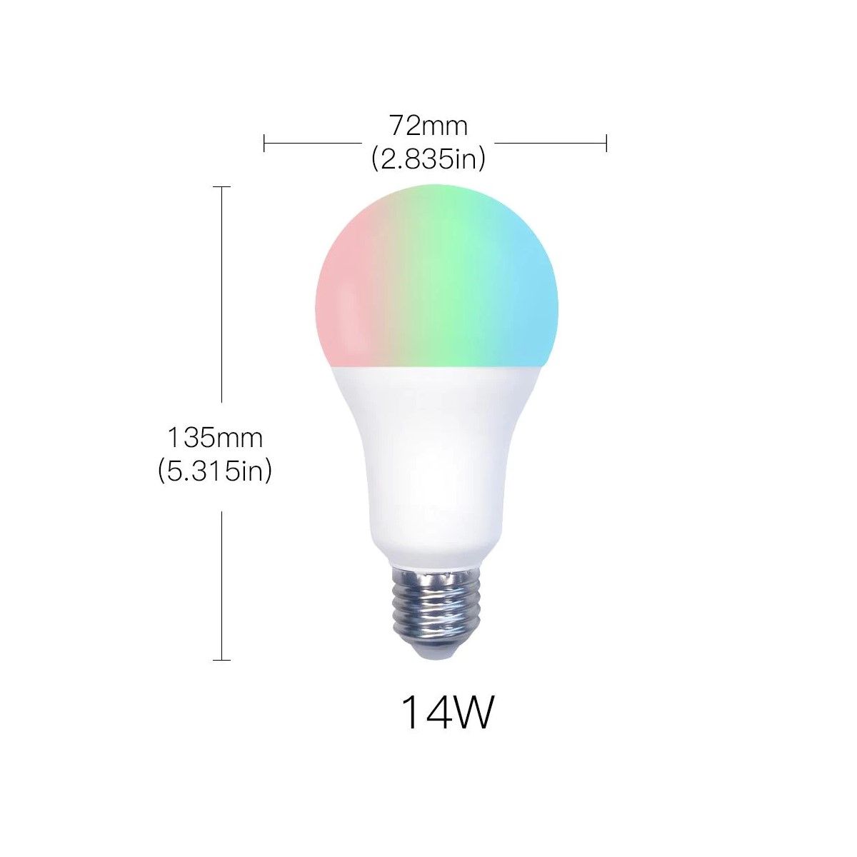 Lampara Rgb 14w E27 Wifi/1050lm