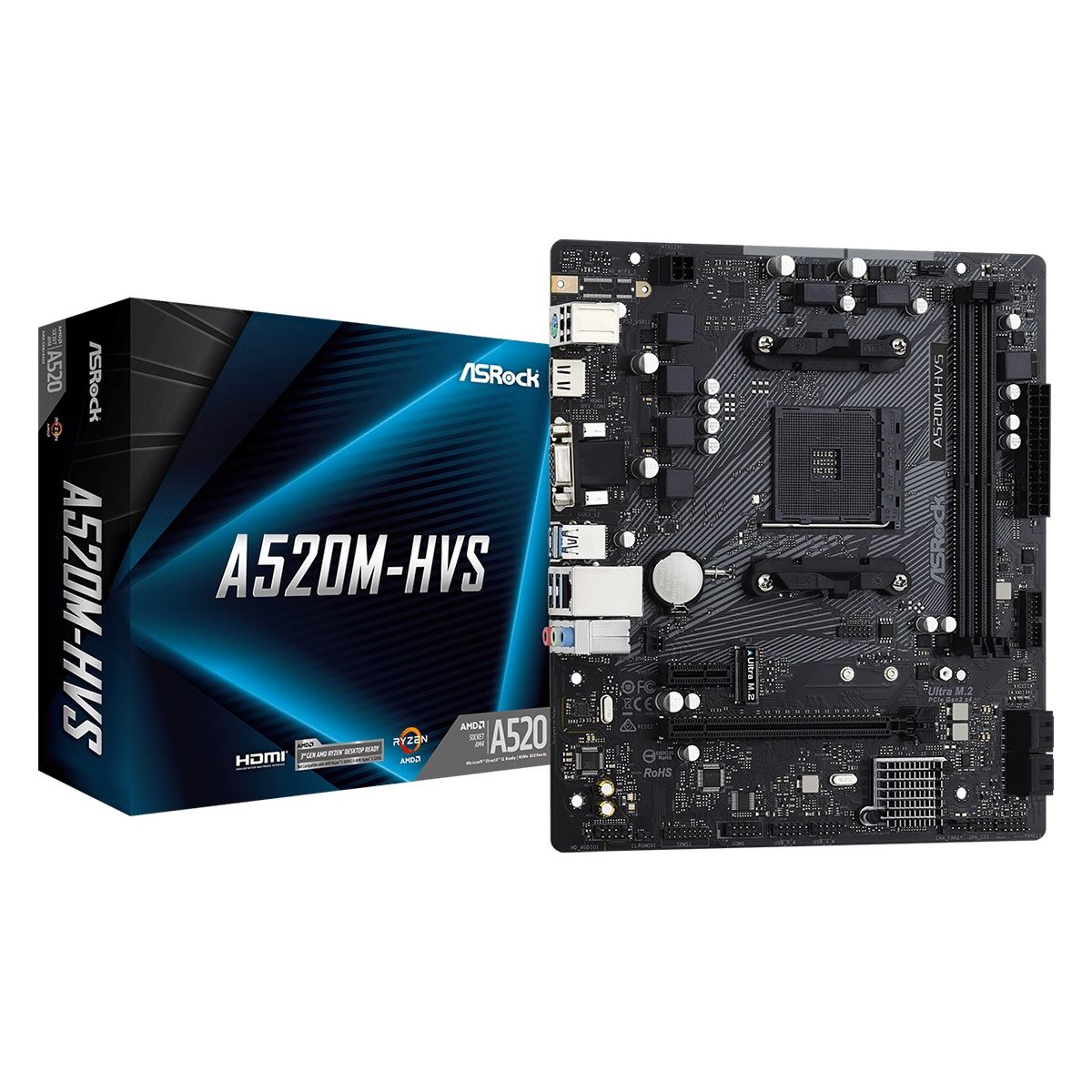 Motherboard Asrock A520m-hvs Am4
