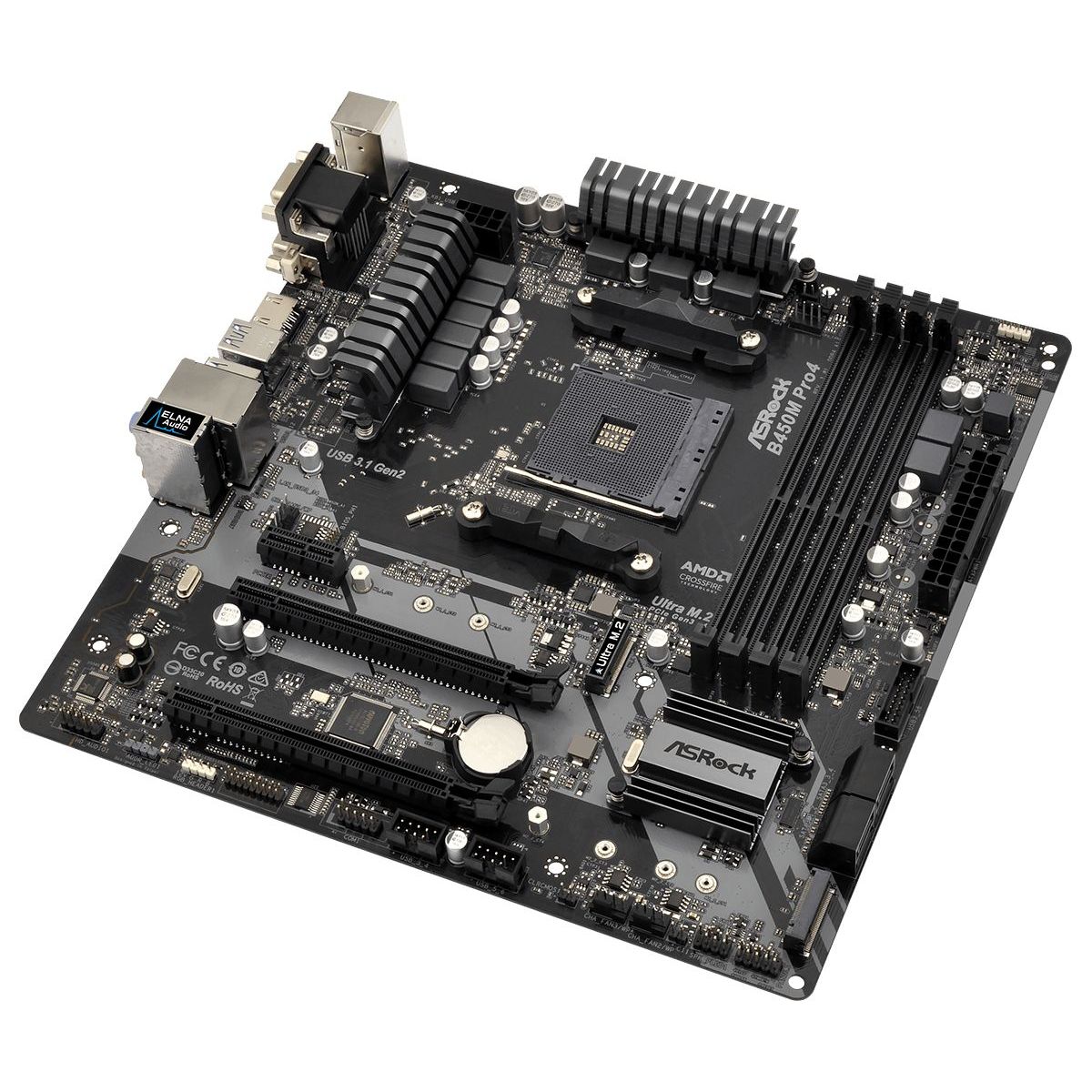 Motherboard Asrock B450m Pro4 Am4
