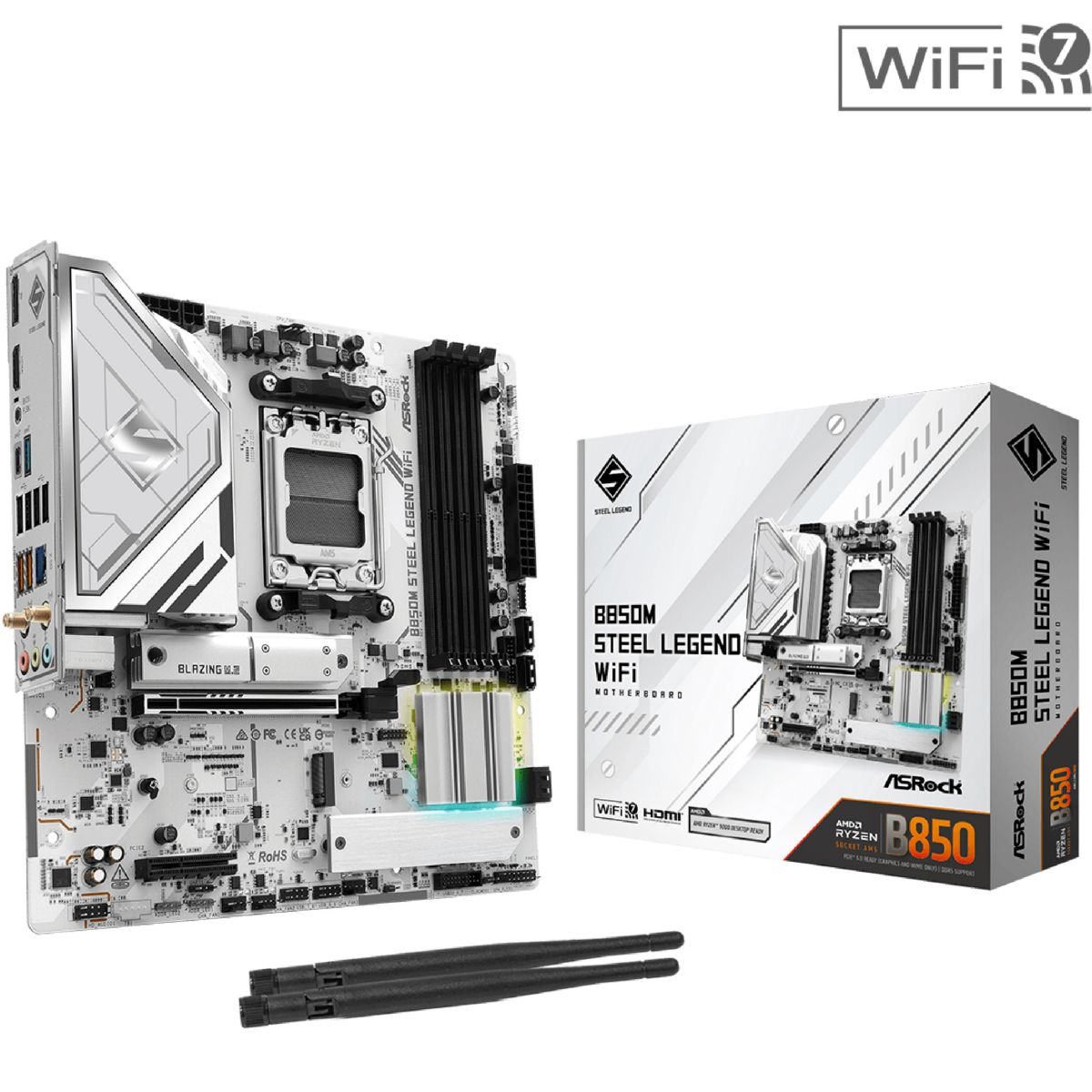 Motherboard Asrock B850m Steel Legend Wifi D5 Am5