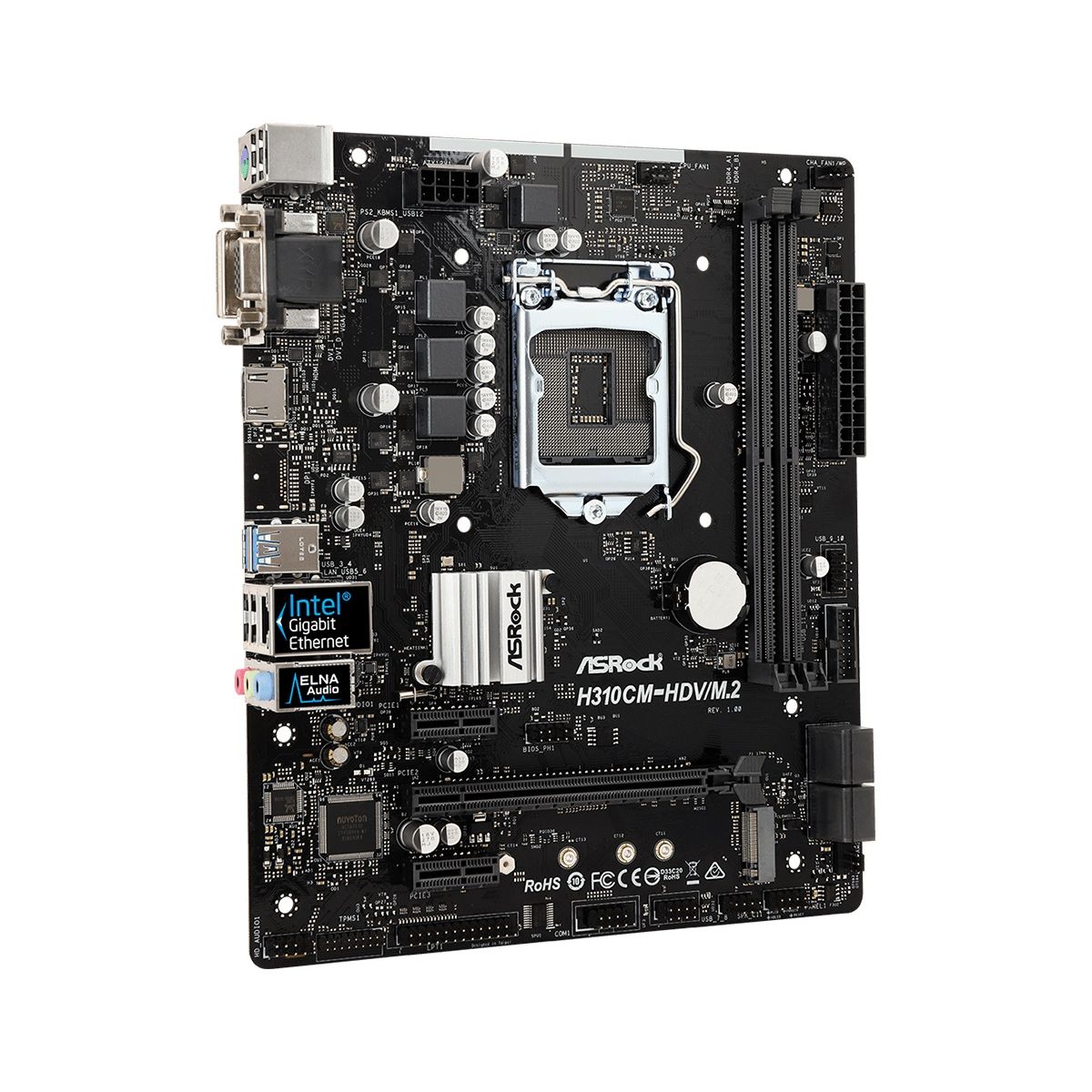 Motherboard Asrock H310cm-hdvm/m.2 S1151 9na Gen