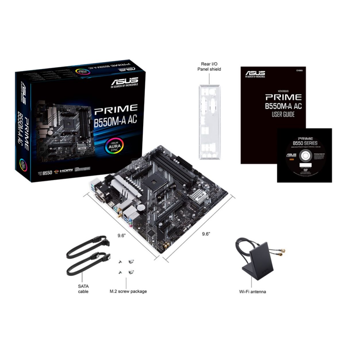 Motherboard Asus Prime B550m-a Ac M2 Am4