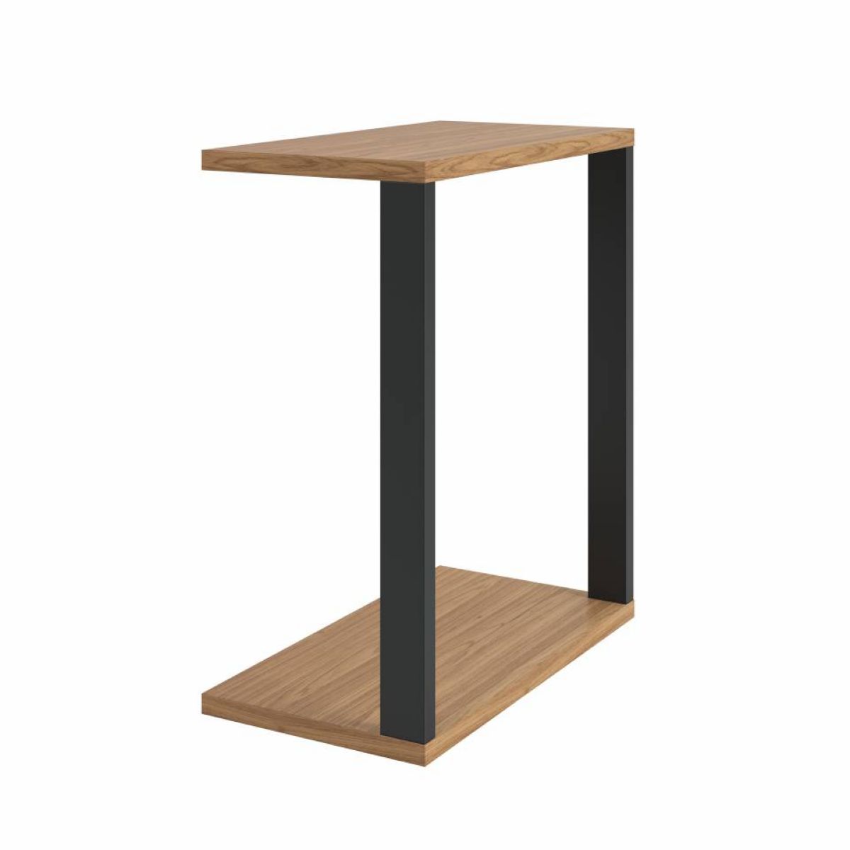 Mesa Auxiliar Industrial Hamburgo Negro