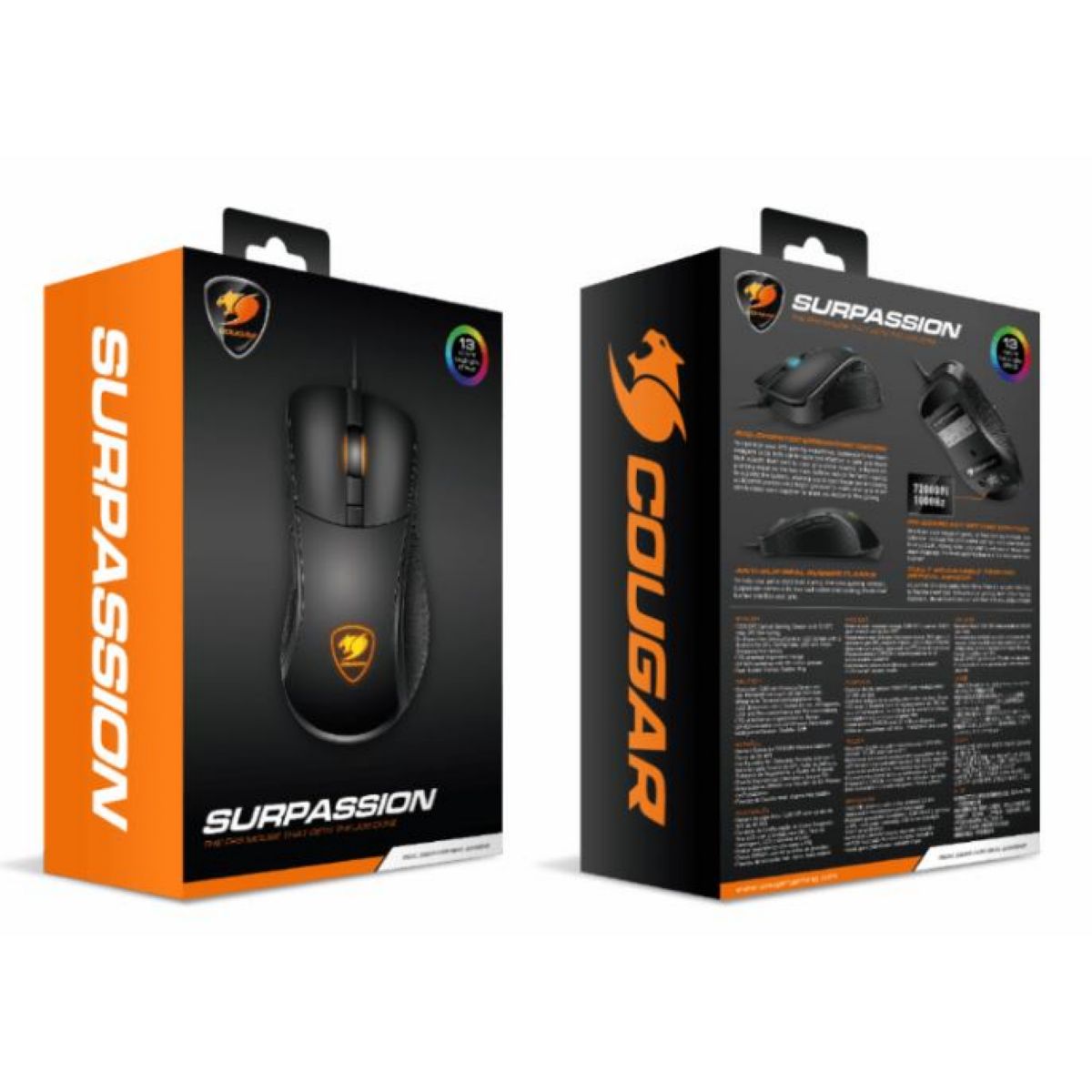 Mouse Gamer Cougar Surpassion Negro