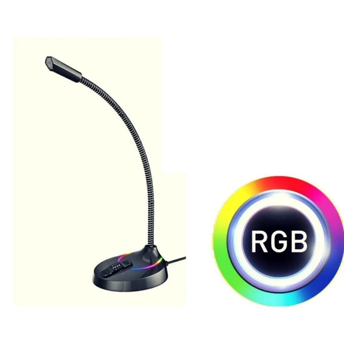 Micrófono Havit Gaming Gk55 Rgb Black