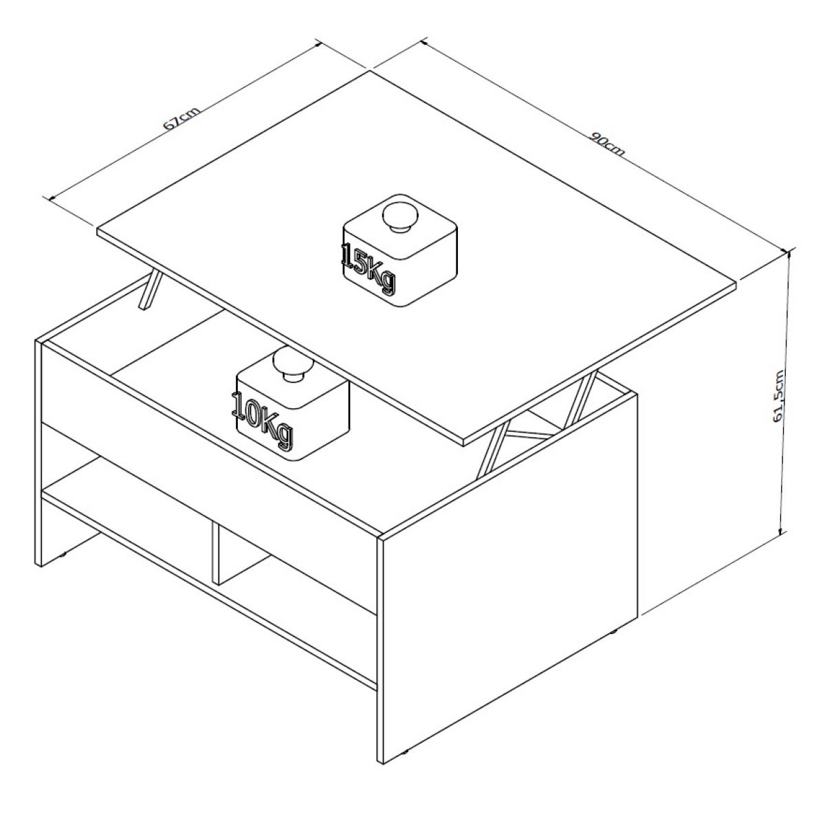 Mesa Ratona Articulada