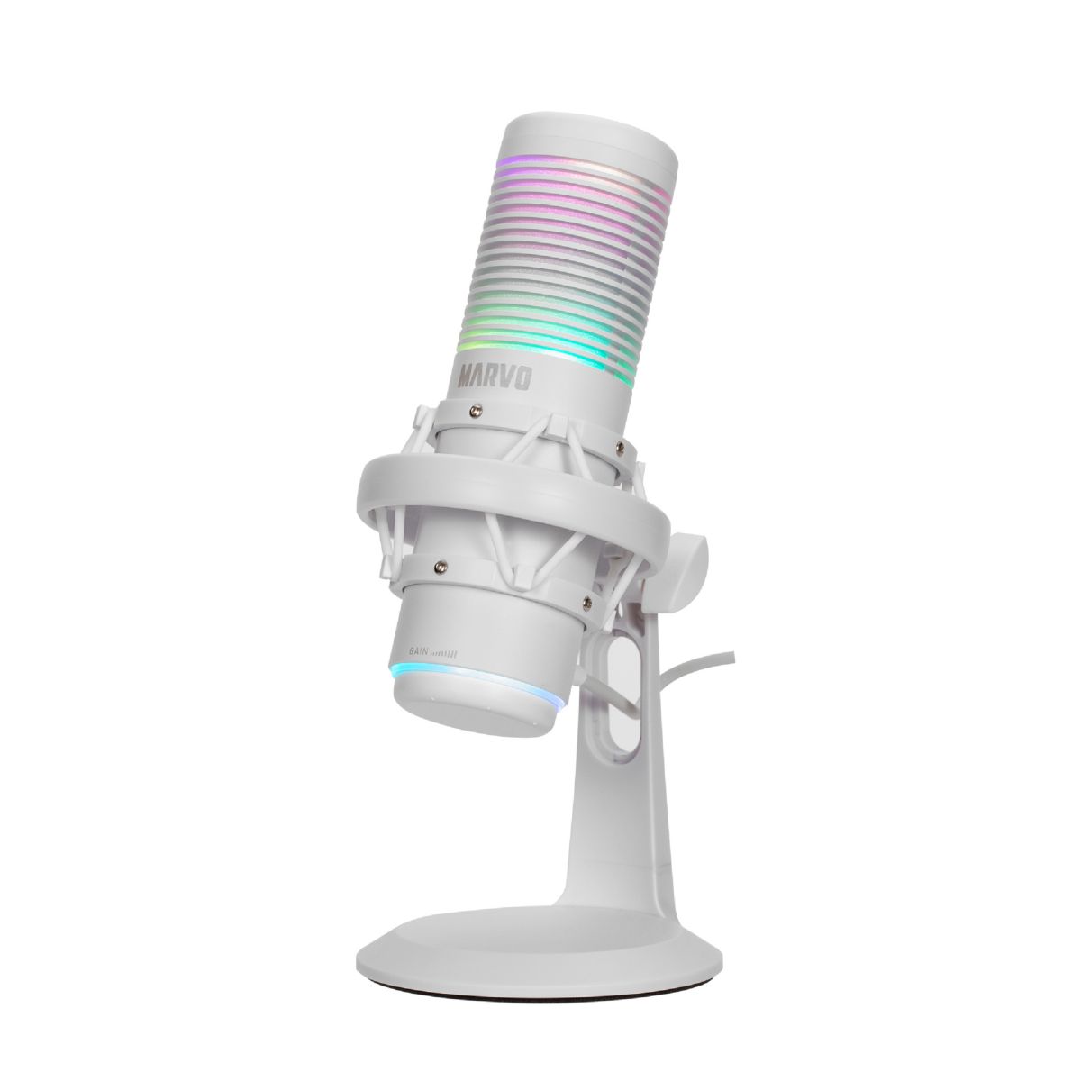 Microfono Marvo MIC-07 USB RGB Wh