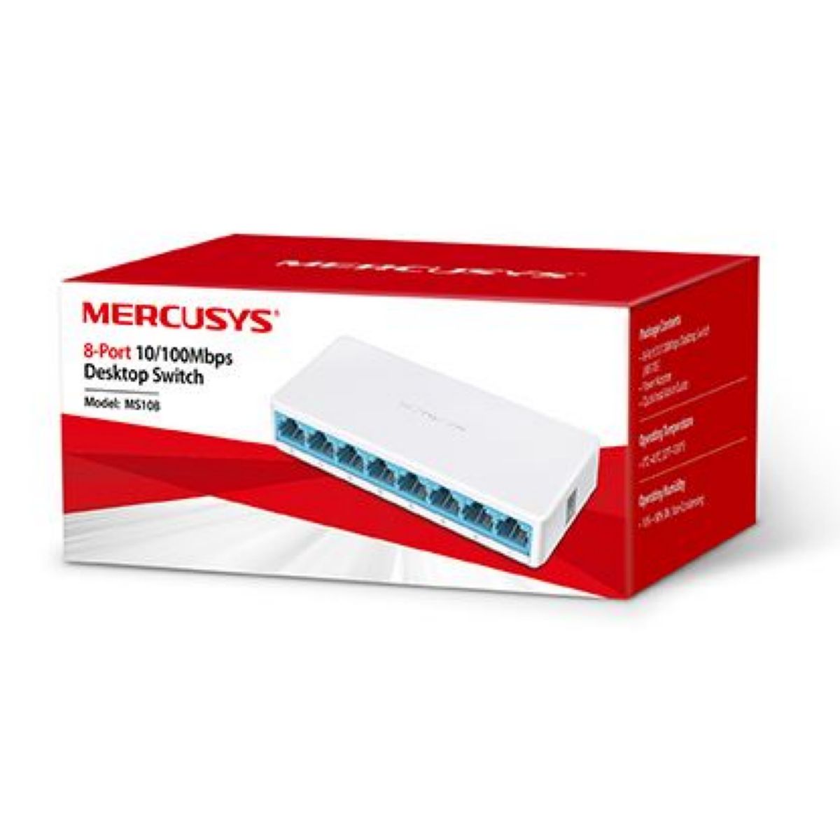 Switch Esc. Mercusys 10/100 Ms108