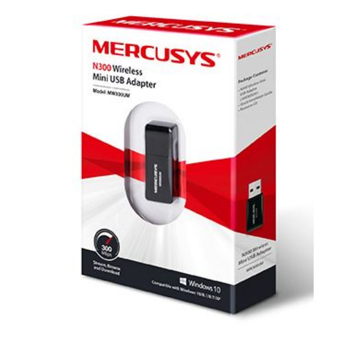 Adaptador Usb Mercusys Mw300um Wireless mini 300 Mbps