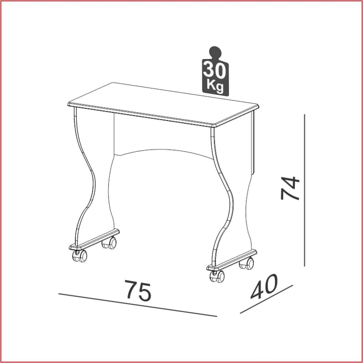 Mesa Plegable Blanca