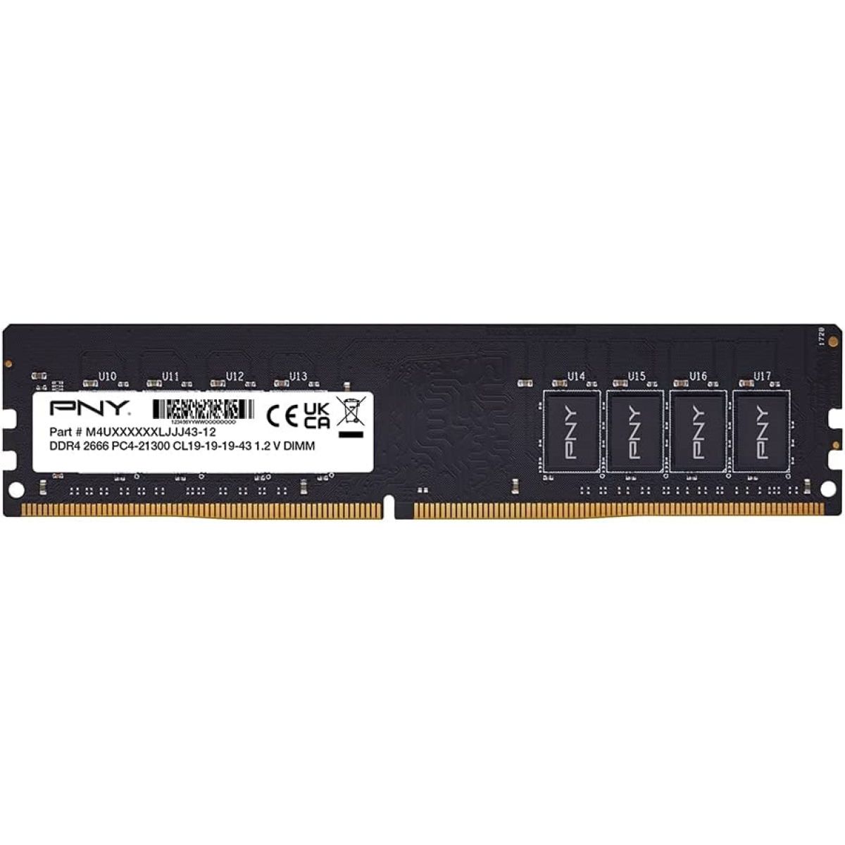 Memoria RAM DDR4 2666 16Gb Pny Performance Cl19