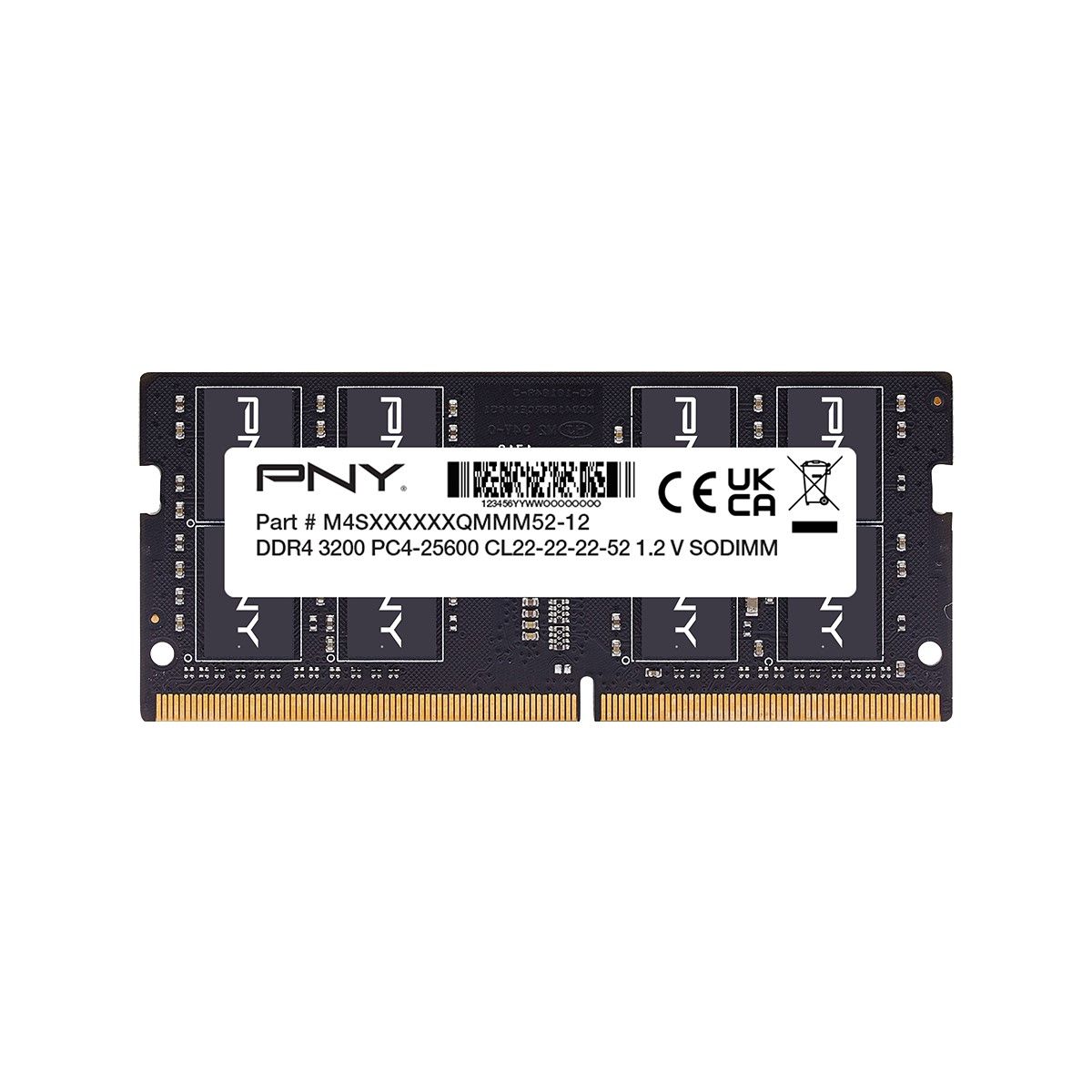 Memoria RAM Sodimm DDR4 3200 16Gb Pny Performance Cl22