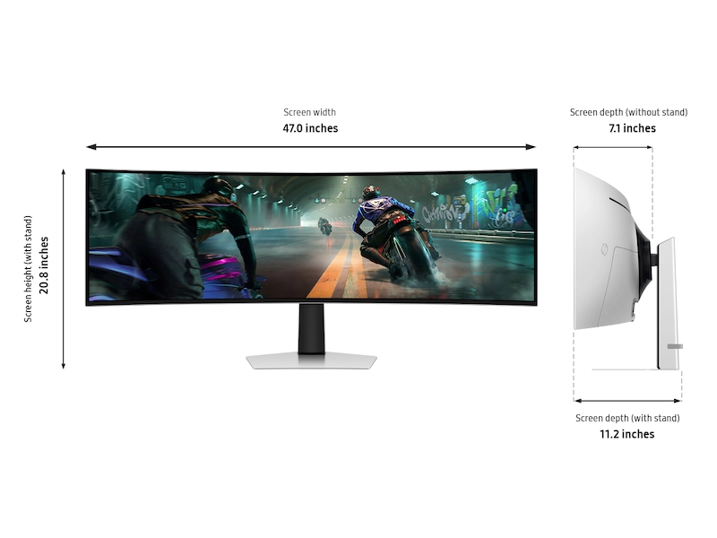 Monitor curvo de 49 Samsung Odyssey G9 Oled Dqhd 144hz