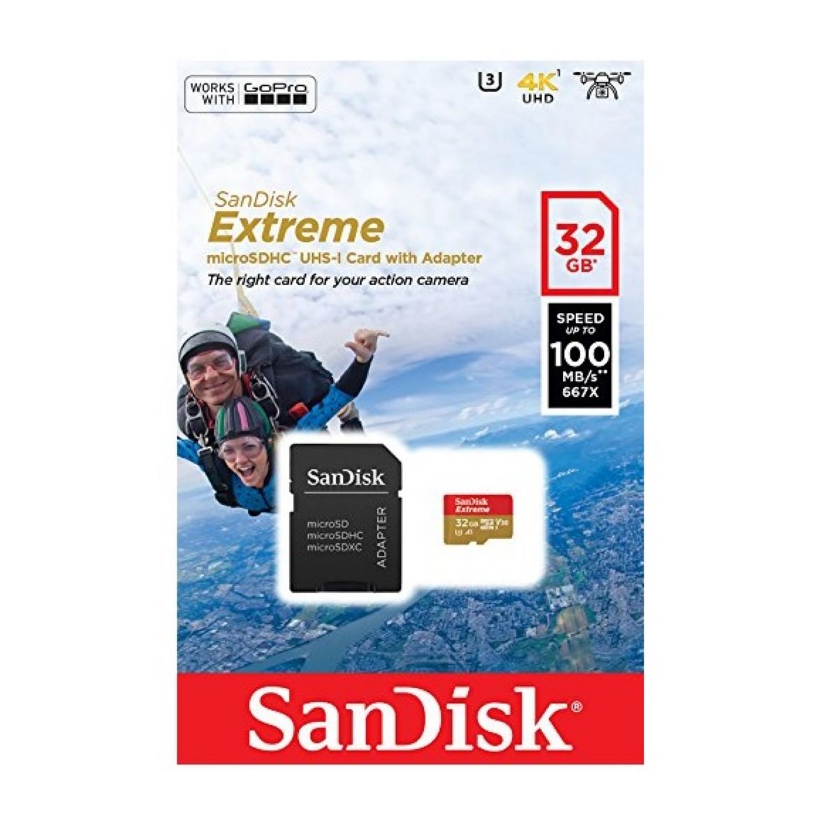 Memoria Micro Sd Extreme Sandisk 32gb C/adaptador