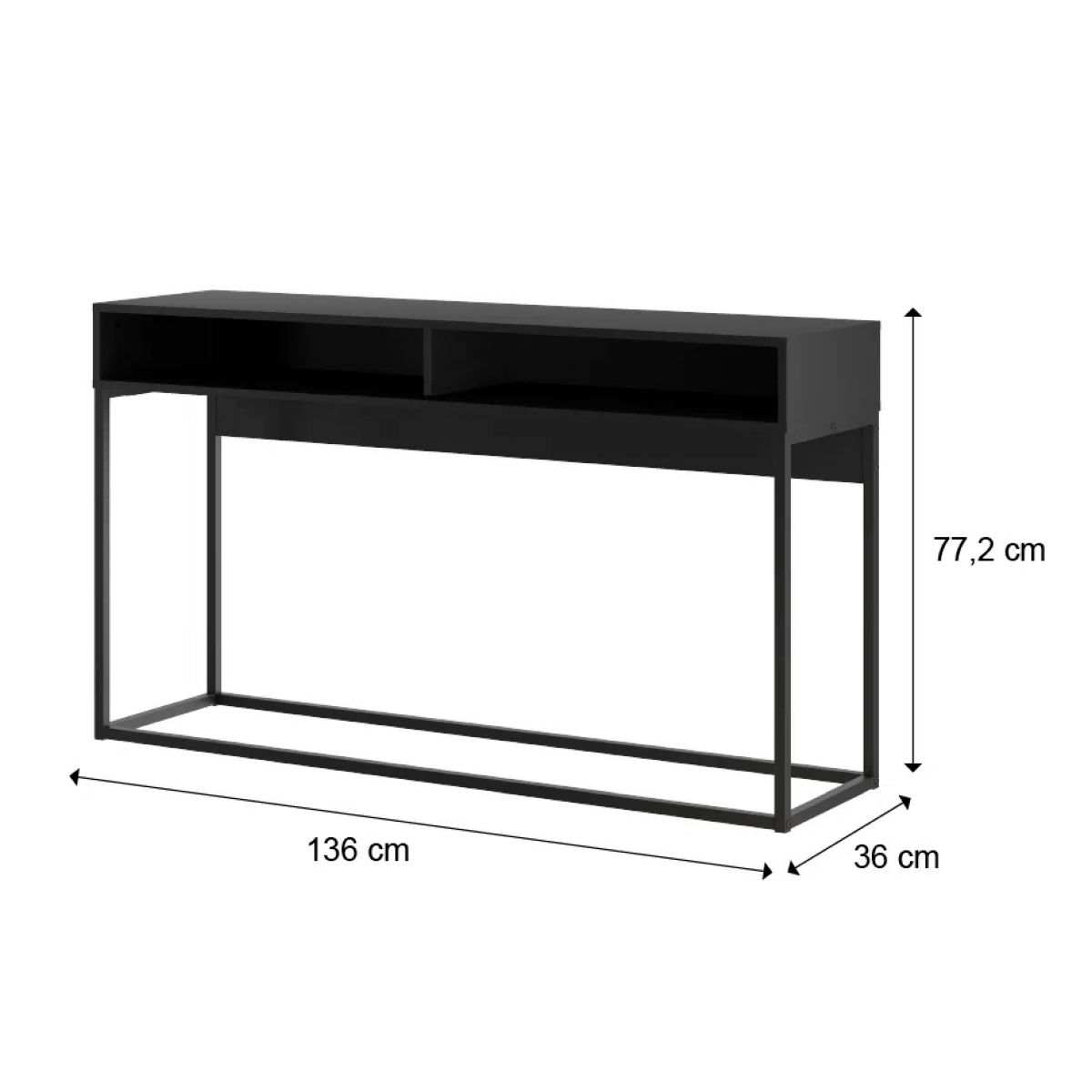 Mesa De Arrime / Aparador Sinai Negro