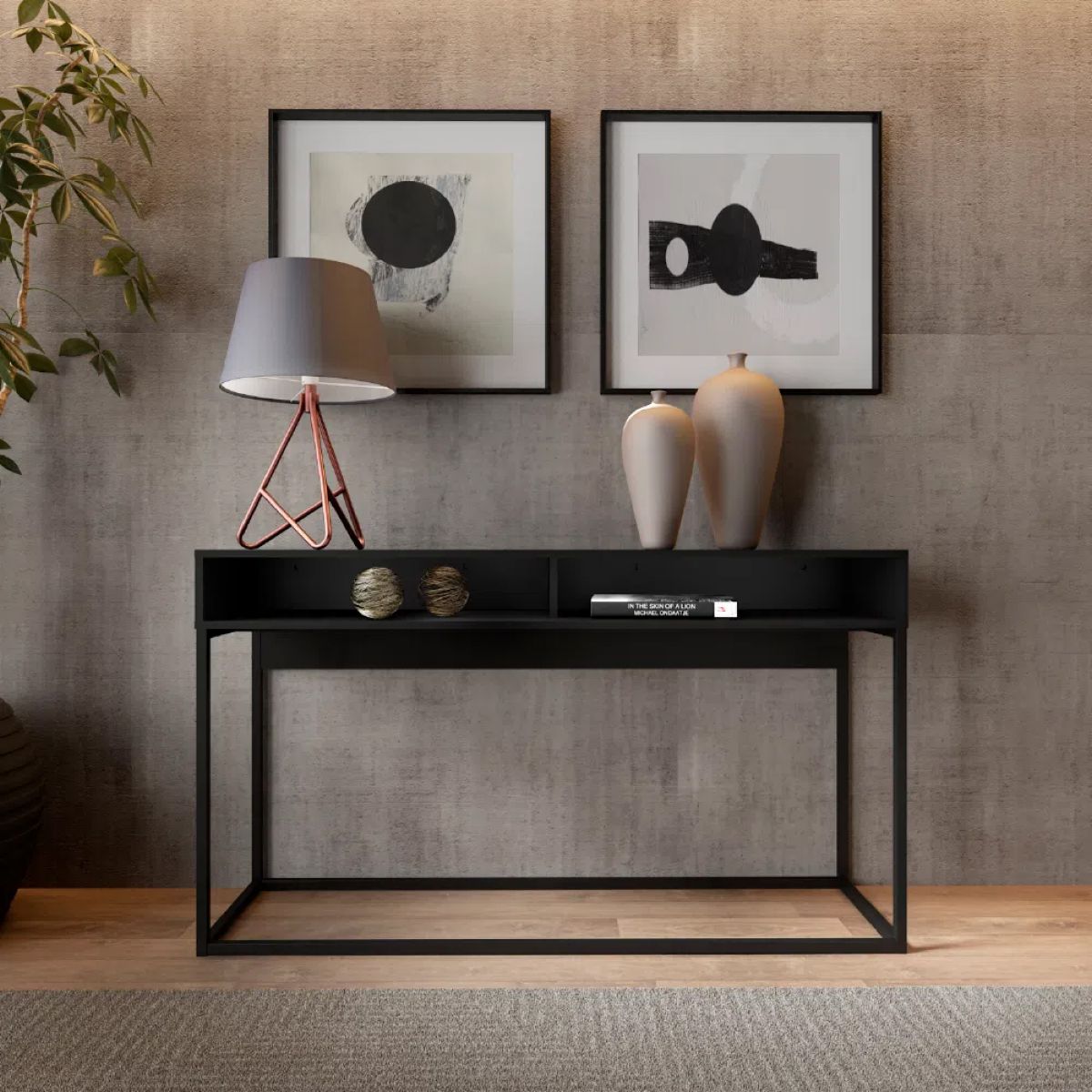 Mesa De Arrime / Aparador Sinai Negro