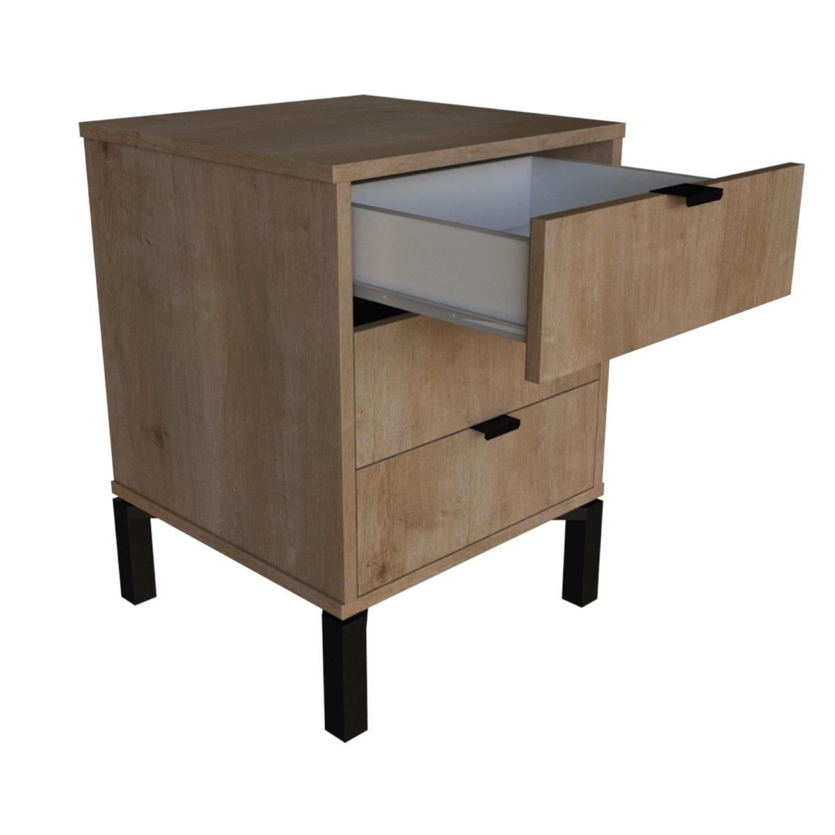 Mesa De Luz Frank 3 Cajones